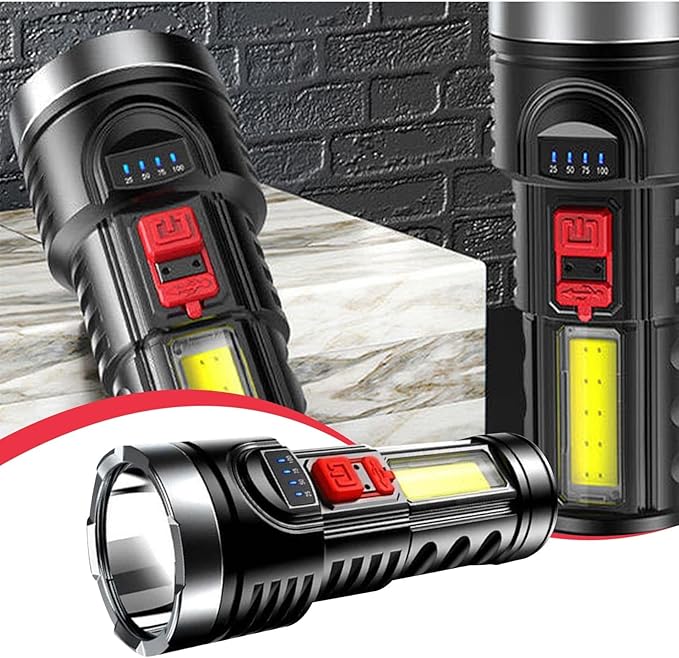 Linterna Recargable USB Power Bank Multi