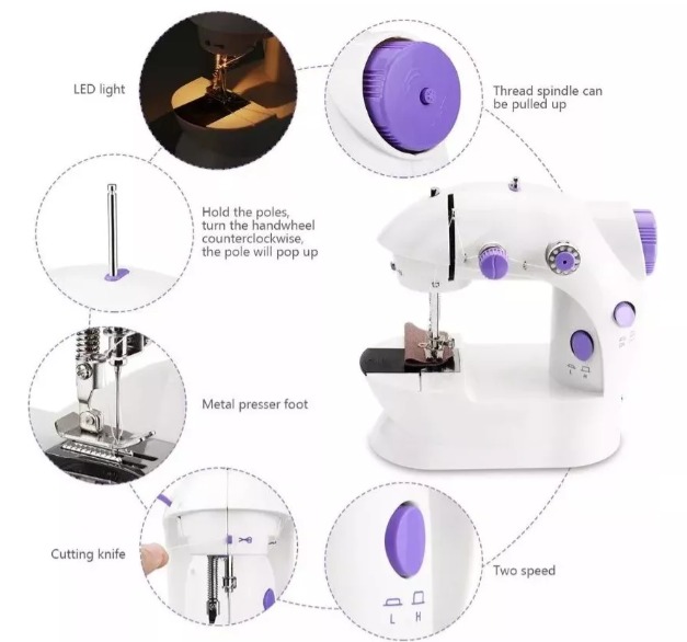 Miniatura 5 de Maquina Portatil Min Con Base Para Coser