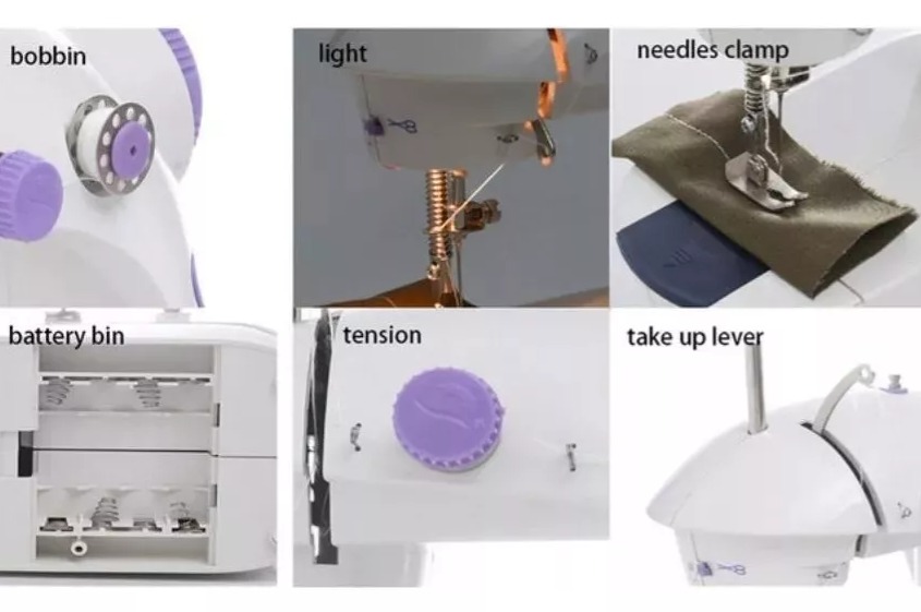 Miniatura 4 de Maquina Portatil Min Con Base Para Coser