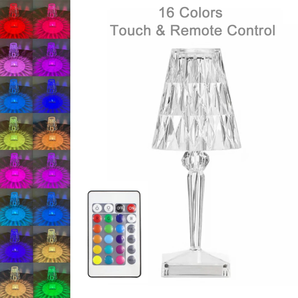 Lampara Luz led Cristal decor Control