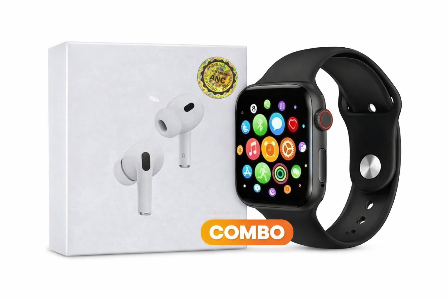 Combo AirPods 2da Gen y Reloj T500 Smart