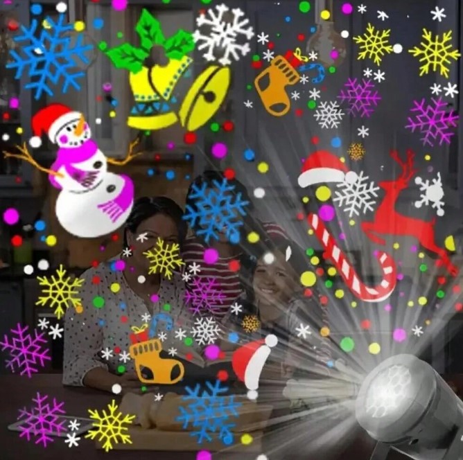 Miniatura 3 de Mini Proyector Led Con Temática Navideña