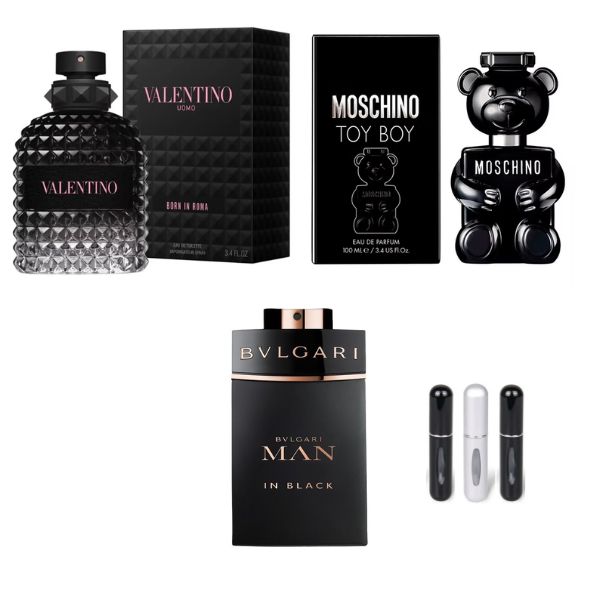 TOYBOY+BORNROMA+MANINBLACK+3PERFUMEROS