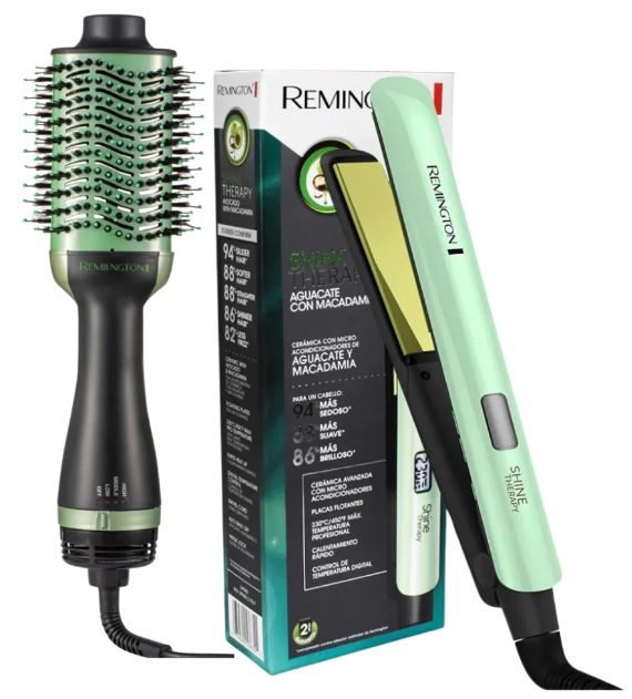 ✨ Combo Cepillo + Plancha Aguacate para un cabello radiante 🌿