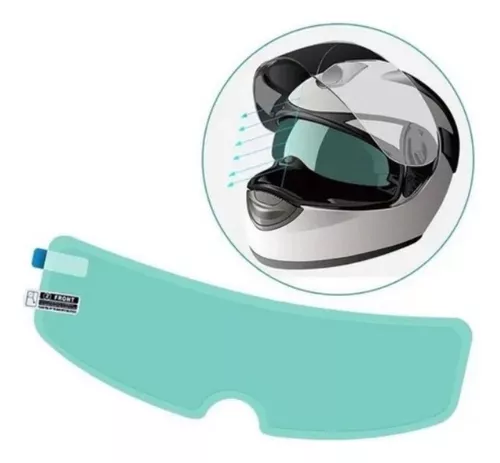 Película antiempañante visor moto