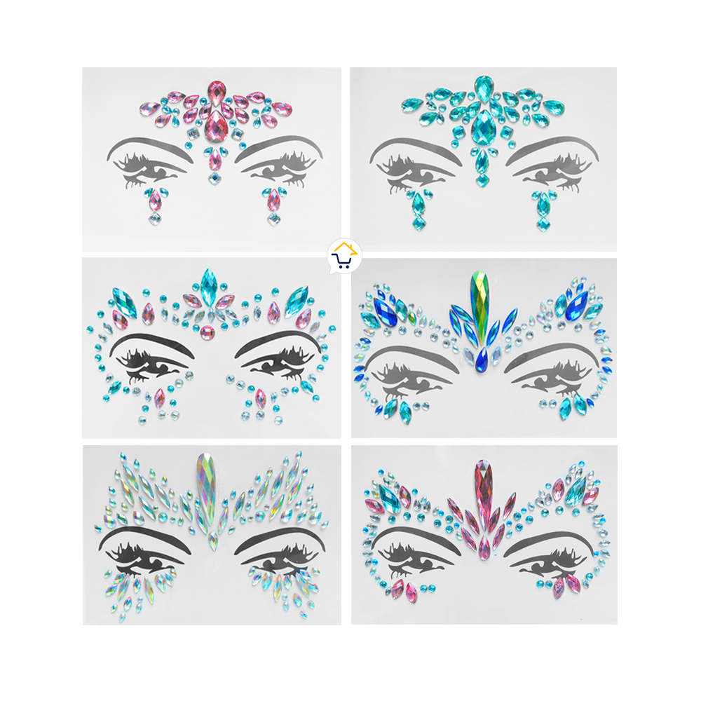 Tatuaje Temporal Piedras Faciales TP3412