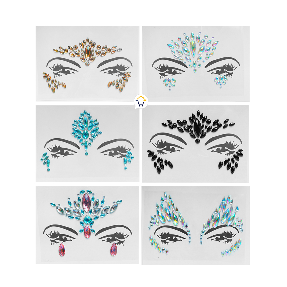 Miniatura 6 de Tatuaje Temporal Piedras Faciales TP3412