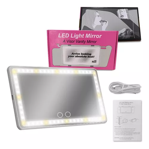 Espejo Tocador Para El Carro Led