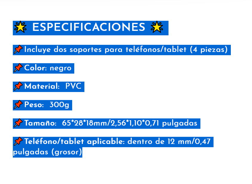 SET X2 SOPORTE PARA TELÉFONO CELLPORT