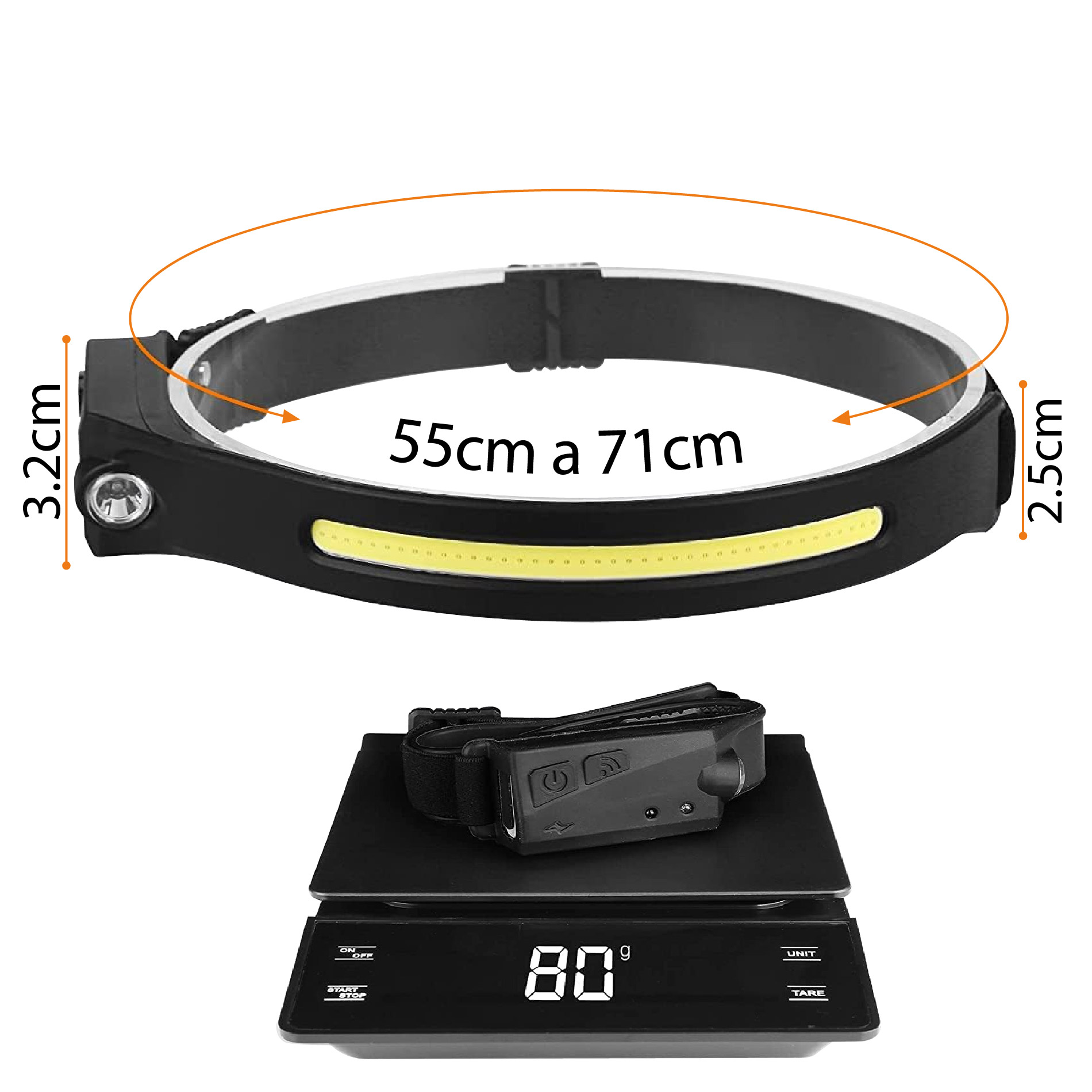 Miniatura 3 de Linterna Banda Para Cabeza Led Camping