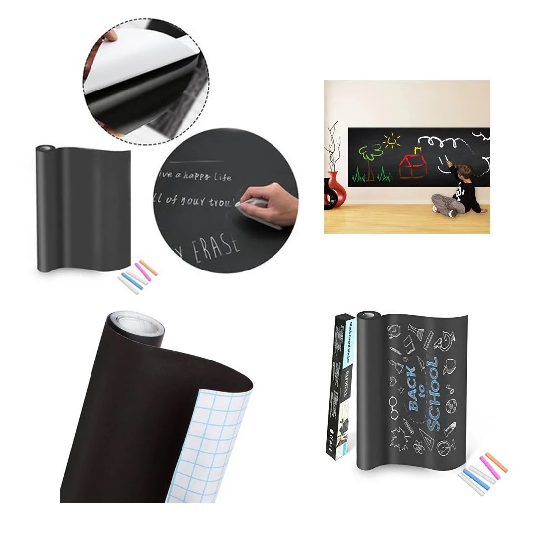 Miniatura 2 de Combo Papel Pizarra Negro y Blanco