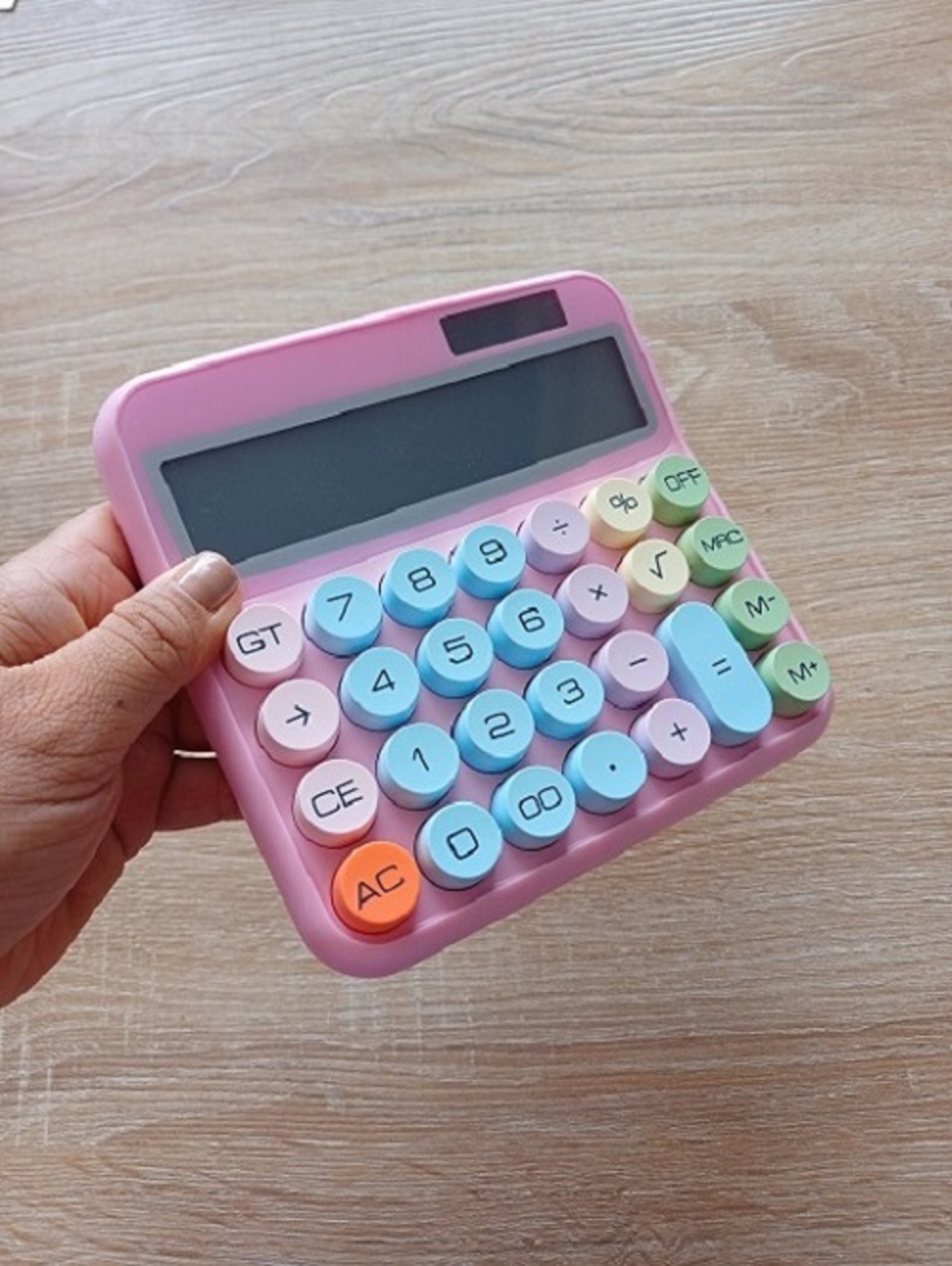 Miniatura 6 de CALCULADORA  DE ESCRITORIO COLOR ROSADO