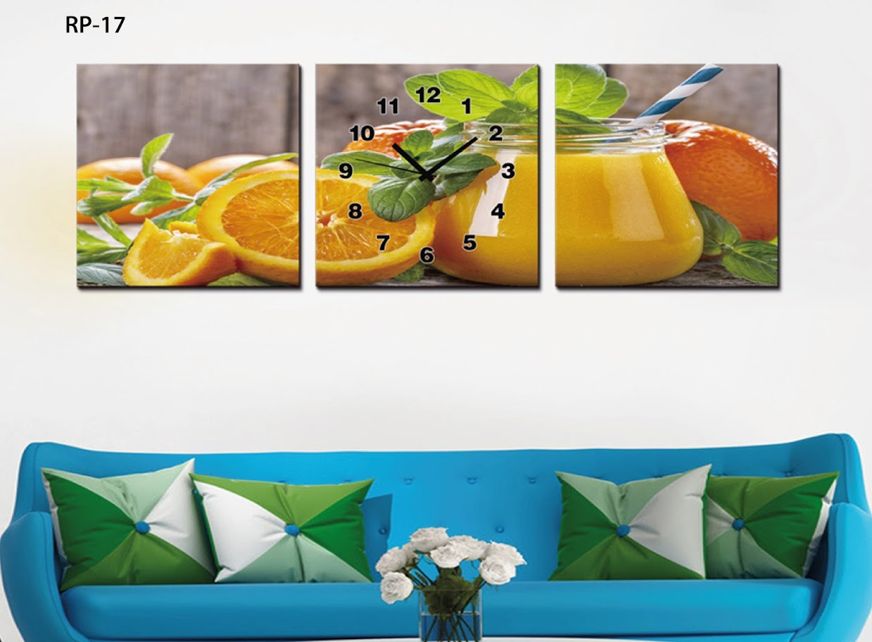 RP-17 RELOJ PARED ESTILO POLIPTICO 3 PIE