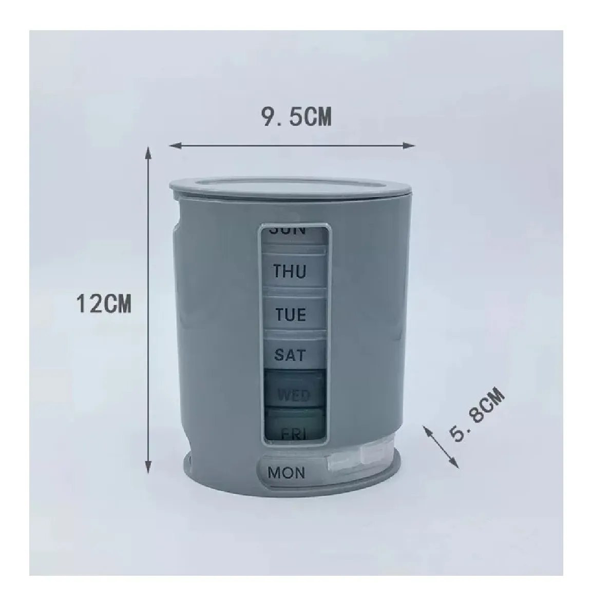 Pastillero Organizador Medicina Pill Pro