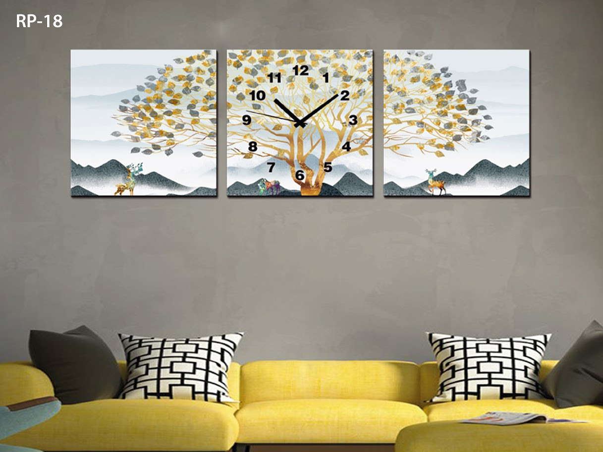 RP-18 RELOJ PARED ESTILO POLIPTICO 3 PIE