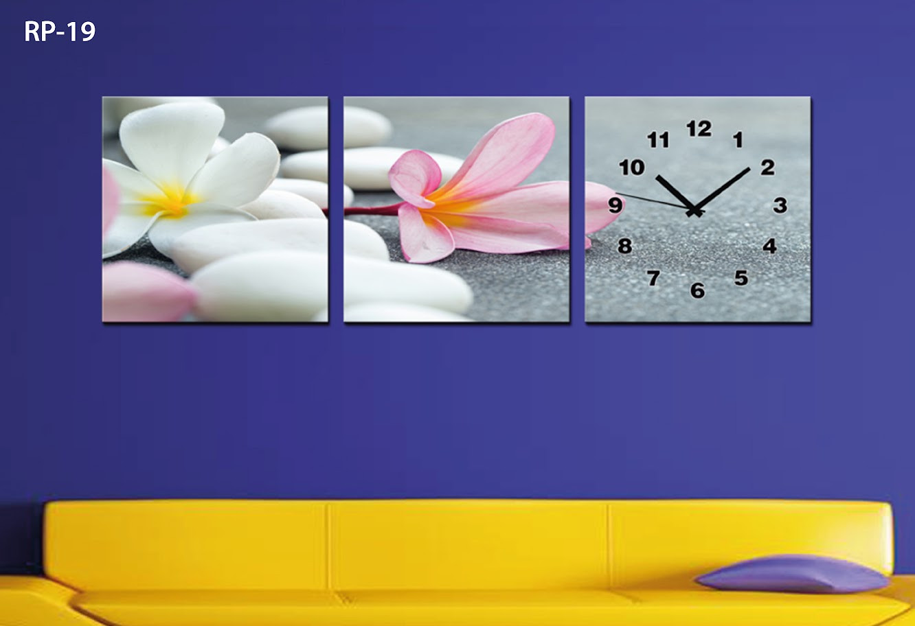 RP-19 RELOJ PARED ESTILO POLIPTICO 3 PIE