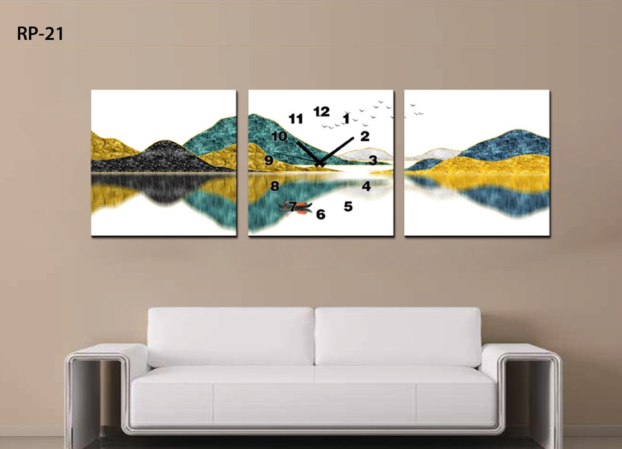 RP-21 RELOJ PARED ESTILO POLIPTICO 3 PIE