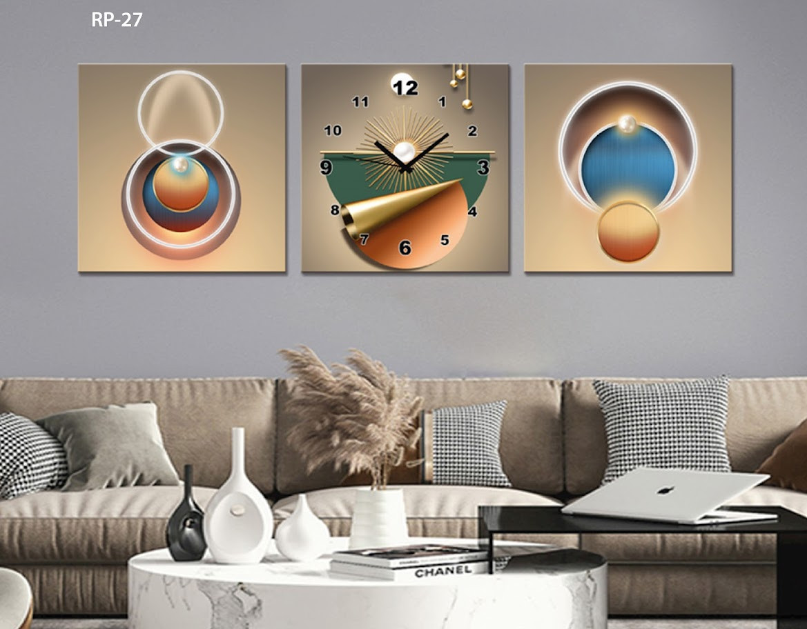 RP-27 RELOJ PARED ESTILO POLIPTICO 3 PIE