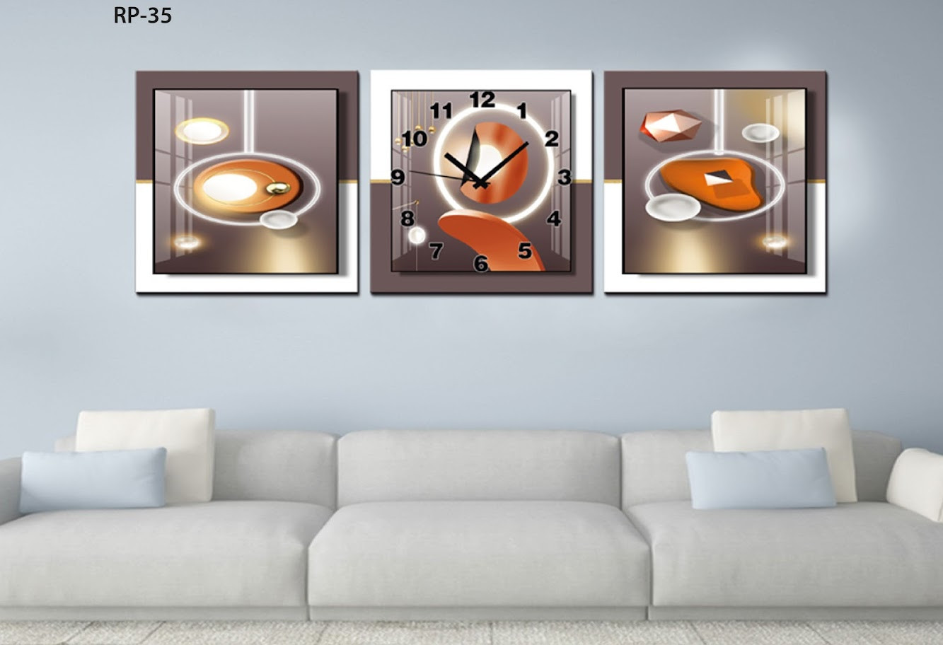 RP-35 RELOJ PARED ESTILO POLIPTICO 3 PIE