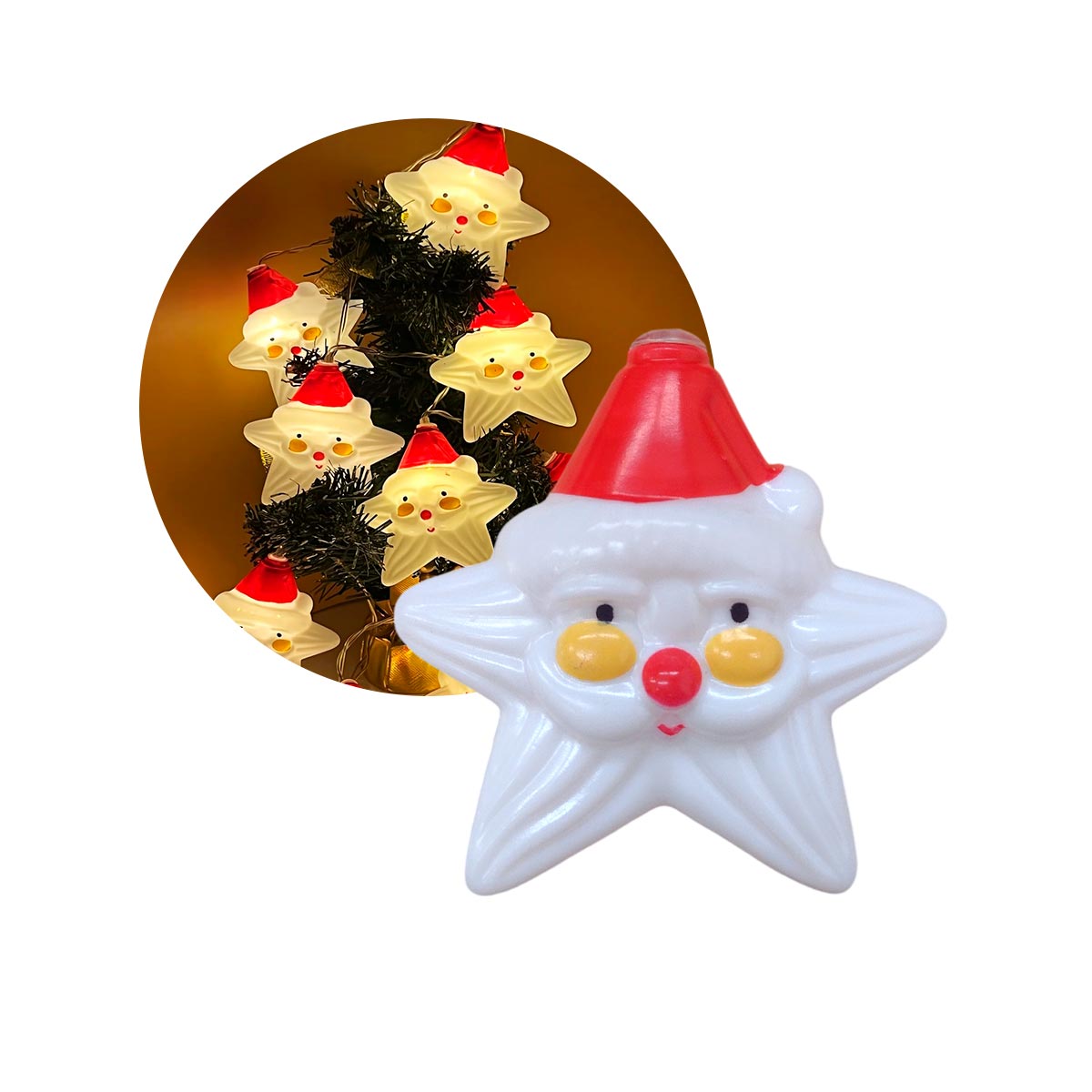 Guirnalda LED Navidad Papa Noel S4044