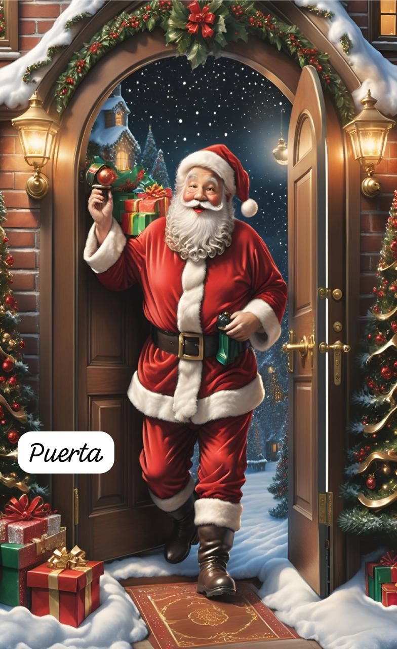 Vista 18 de Fundas Navideñas Para Puertas