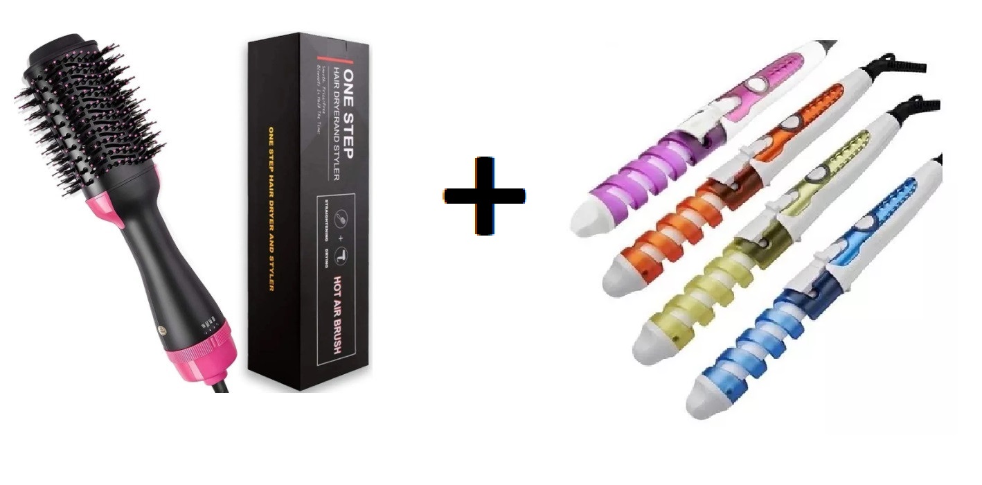 Combo Cepillo secador + Rizadora Nova