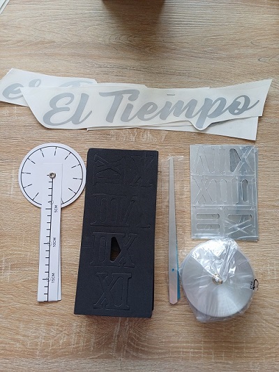 Miniatura 3 de RELOJ MINI 50X50CM+  FRASE PLATEADA