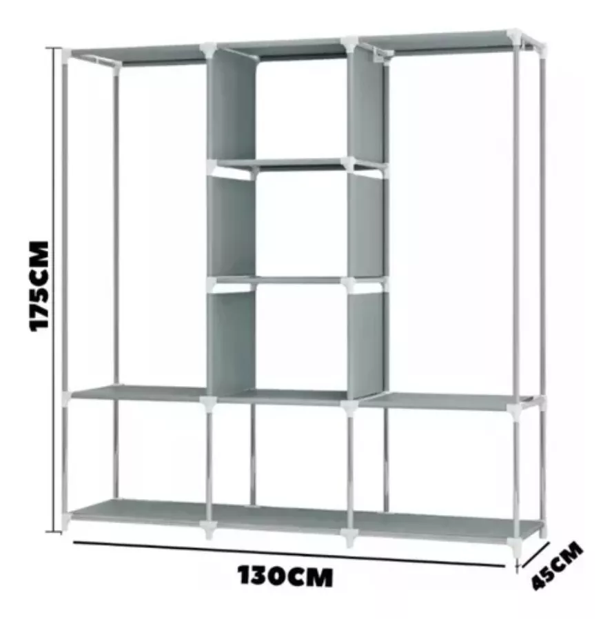 Miniatura 2 de Closet Armario Doble Desarmable Portatil