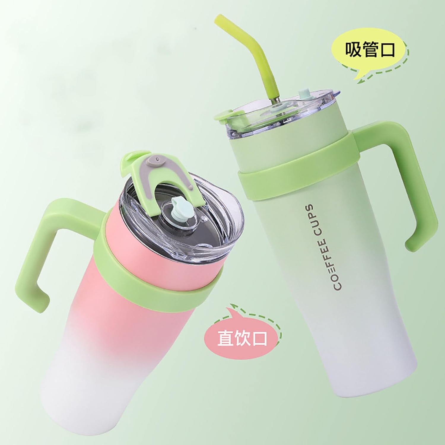 Vista 7 de Vaso Termino De Acero Inoxidable 1200ML - color: Azul Degrade