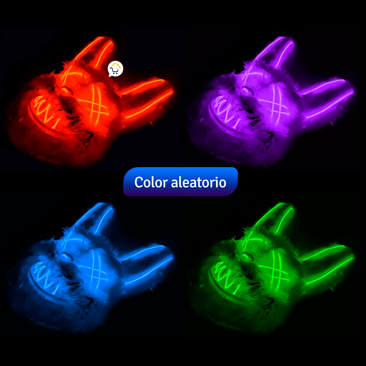 Miniatura 6 de Mascara Conejo Neon Purga OF329NEON