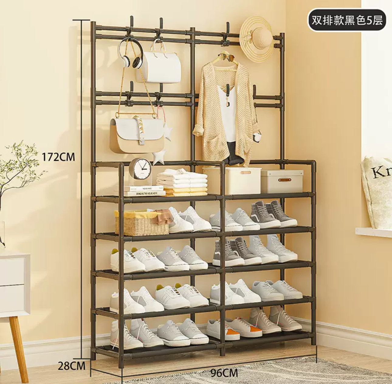 Miniatura 7 de ORGANIZADOR ZAPATERO PERCHERO DOBLE 5 NI