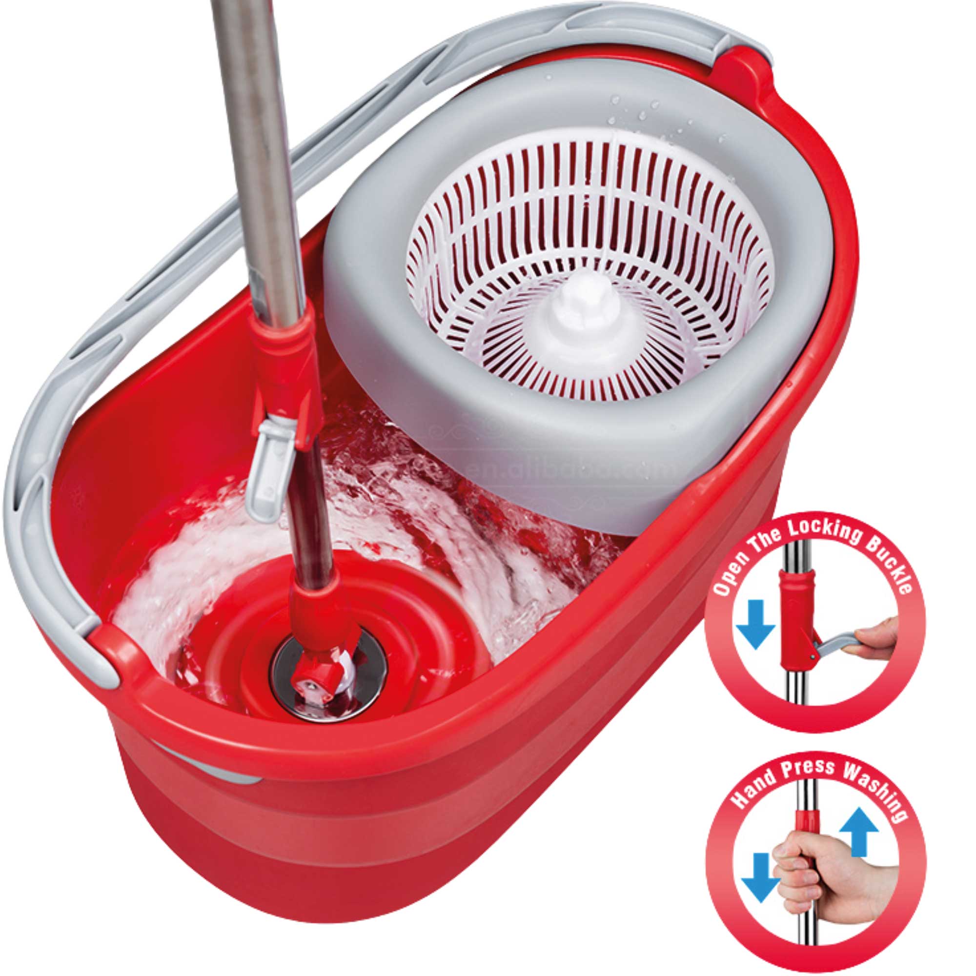 Miniatura 5 de Balde tornado con trapero 6 litros