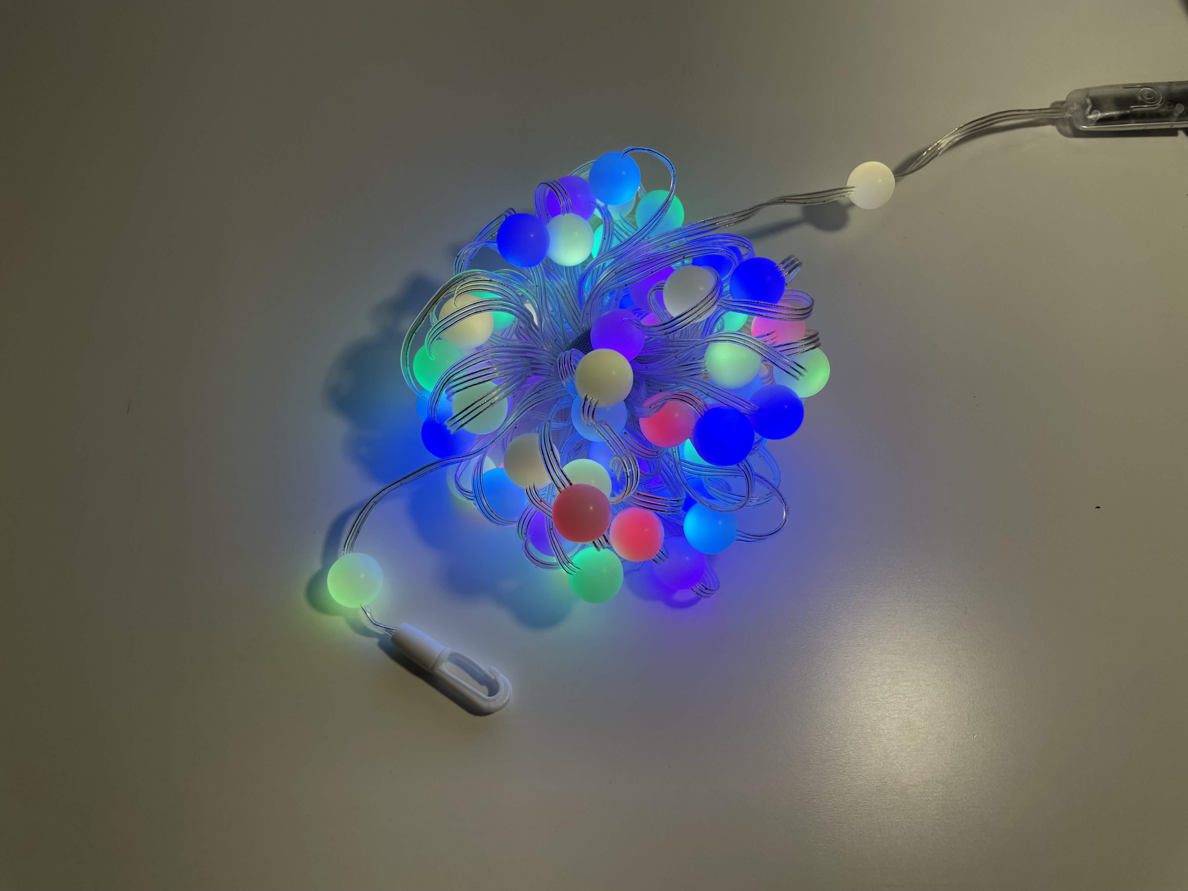 Luces navideñas bolas LED - USB