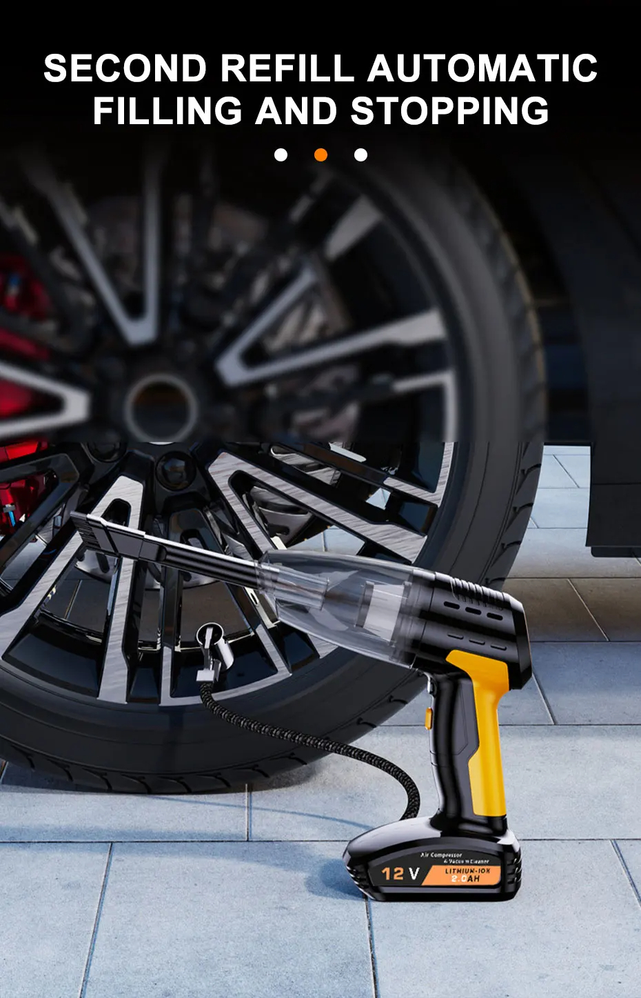 Miniatura 2 de ASPIRADORA DE COCHE E INFLADOR