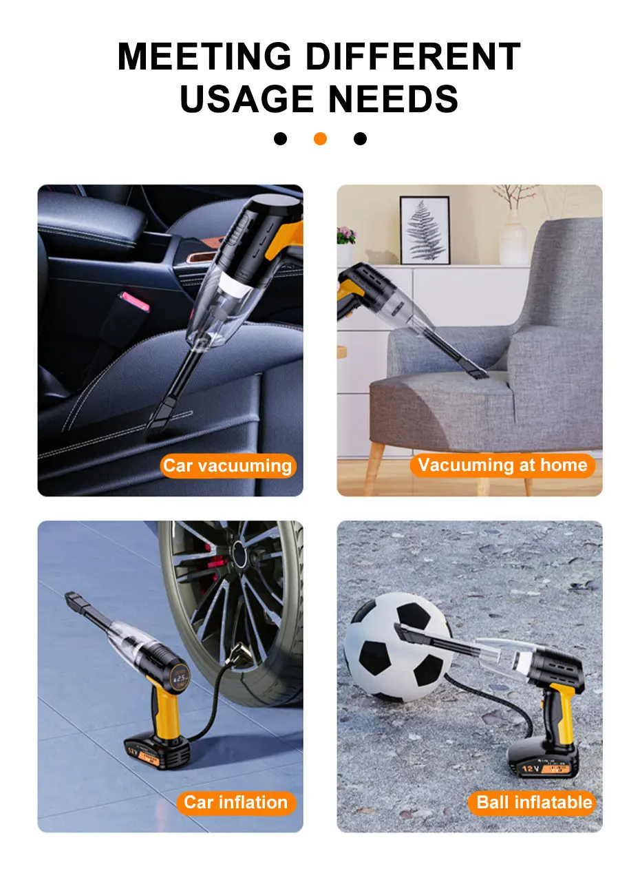 Miniatura 3 de ASPIRADORA DE COCHE E INFLADOR