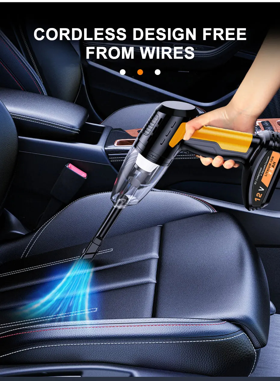 ASPIRADORA DE COCHE E INFLADOR