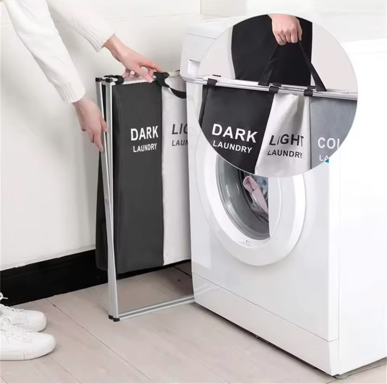 Miniatura 4 de CESTA CLASIFICADOR ROPA LAVANDERIA 3 COM