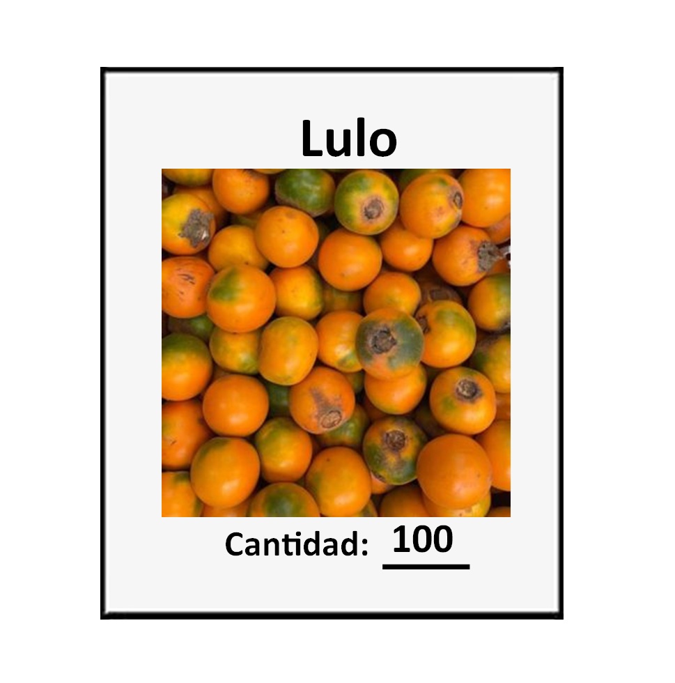 100 Semillas De Fruta Lulo Para Maceta