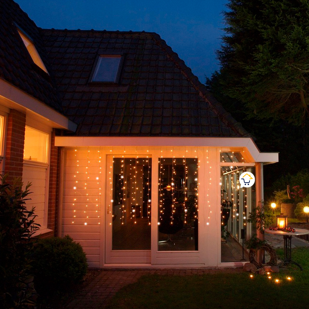 Miniatura 4 de Cortina Led Destellos 6x1 Calido 1330b