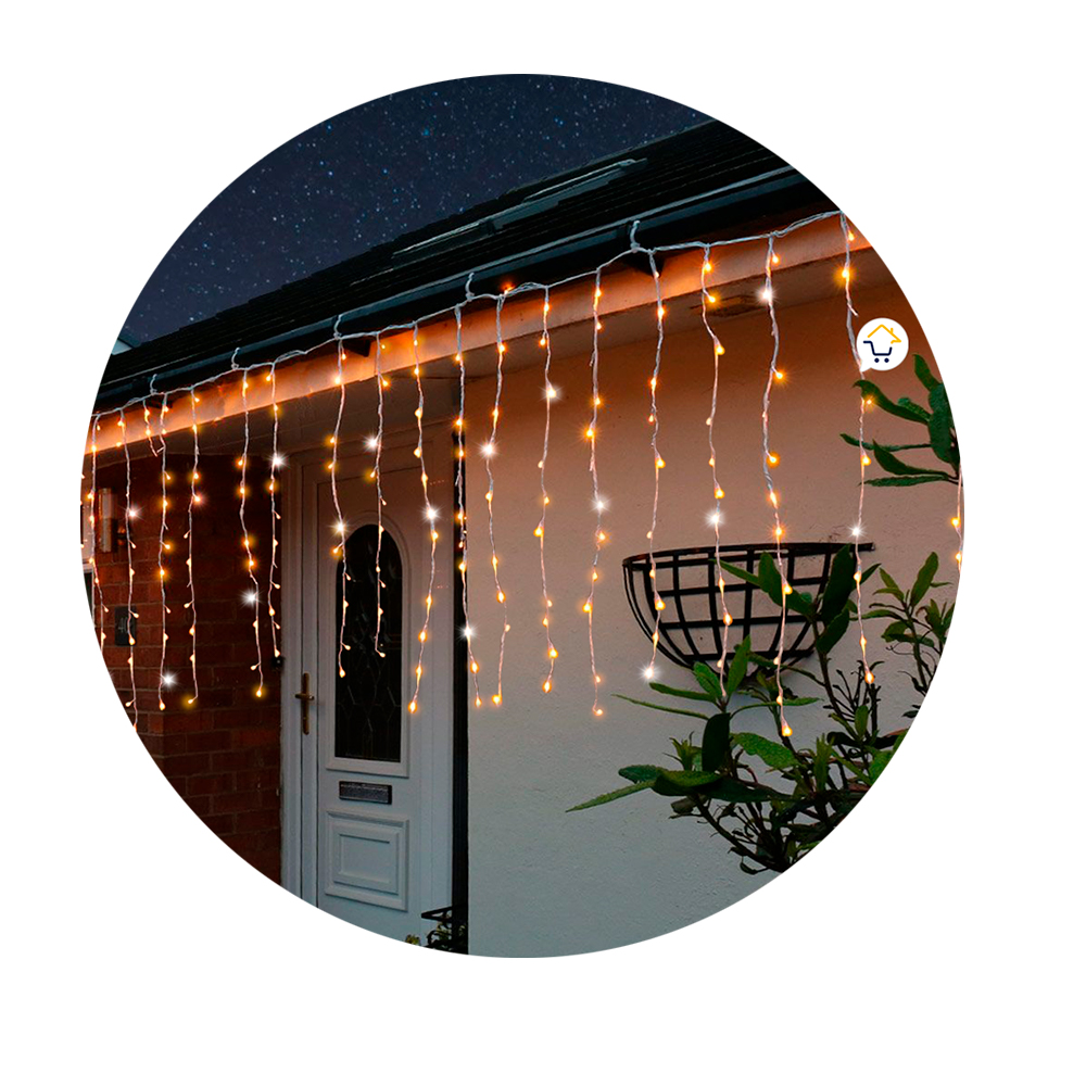 Cortina Led Destellos 6x1 Calido 1330b