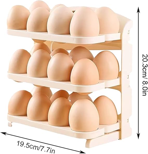Caja De Almacenamiento De Huevos 3 Nivel