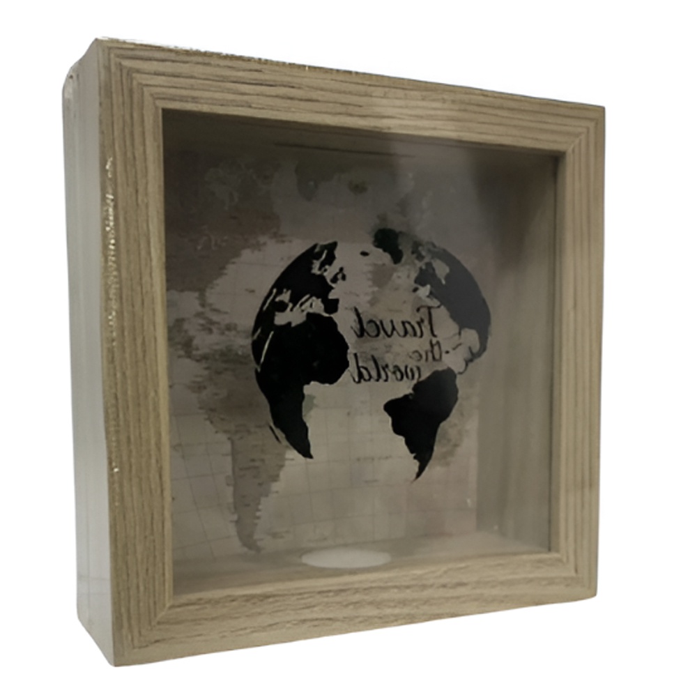 🌟 Alcancía Madera y Vidrio - Tu Caja de Ahorro Ideal