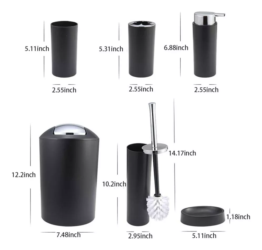 Miniatura 4 de Juego de Baño x6