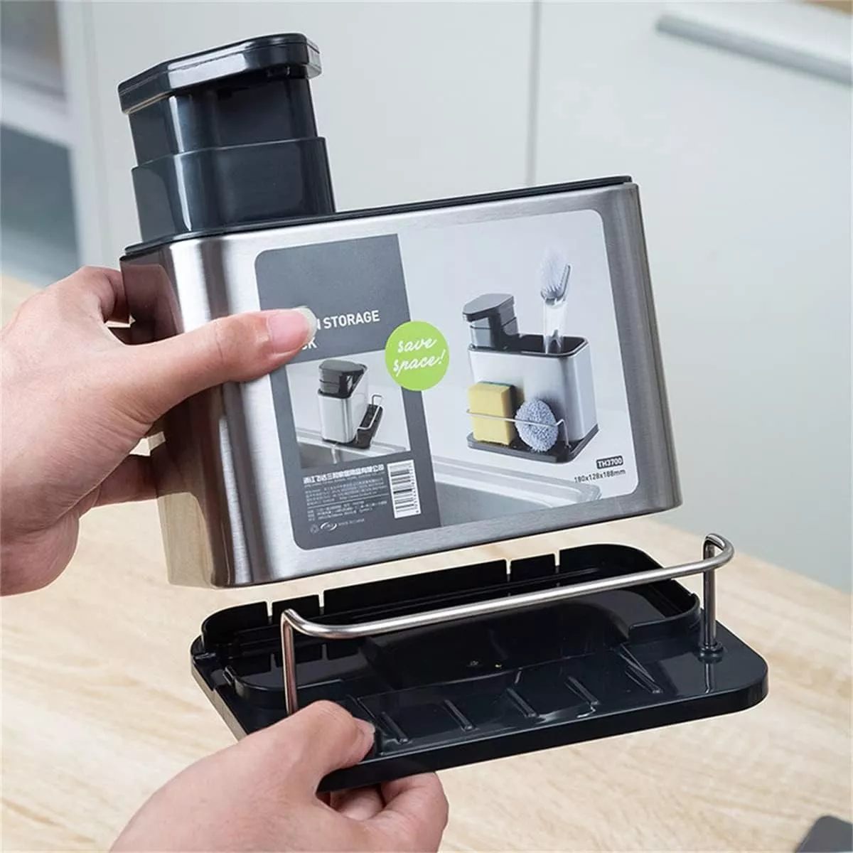 Miniatura 2 de Dispensador Jabon Y Organizador Esponja