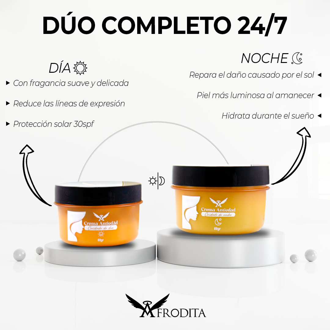 Miniatura 2 de AFRODITA DUO ANTIEDAD DÍA Y NOCHE 60g