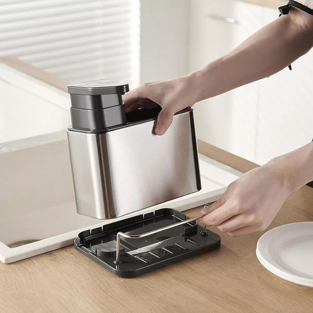 Miniatura 1 de Dispensador de jabón y porta cubiertos