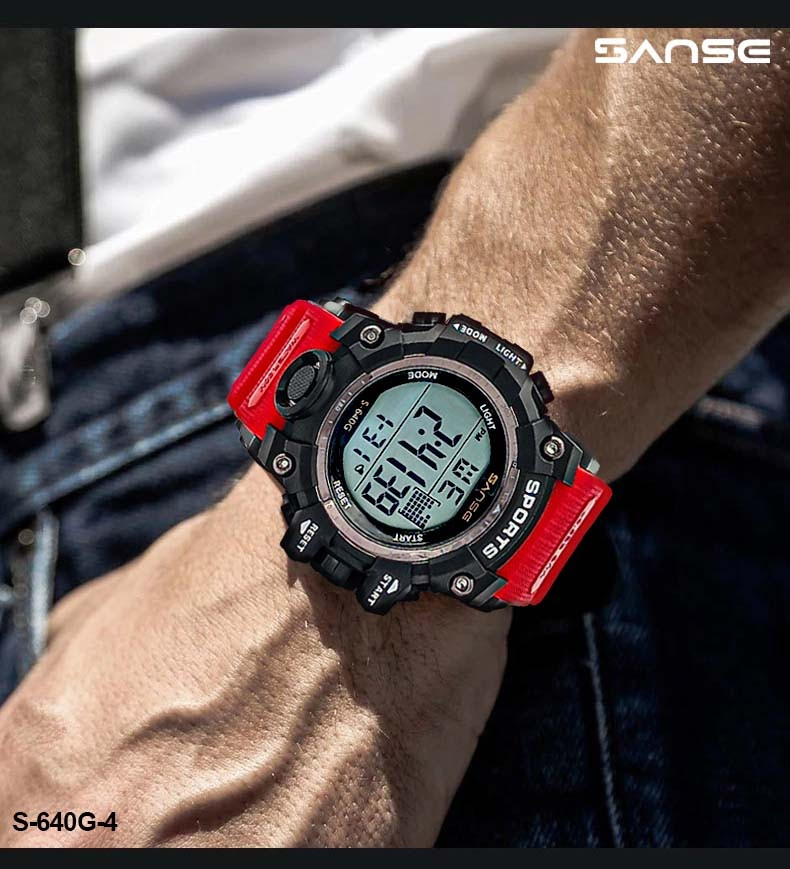 S-640G-4 RELOJ SANSE ROJO DEP ESTUCHE