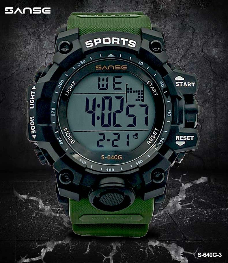 S-640G-3 RELOJ SANSE  VERDE DEPORT HOM