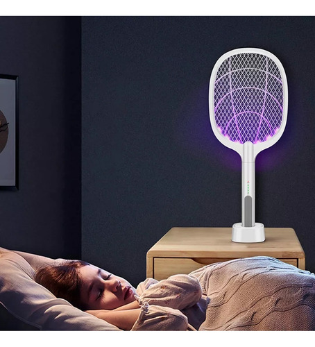 Miniatura 2 de Raqueta Eléctrica Anti-mosquitos 2 En 1
