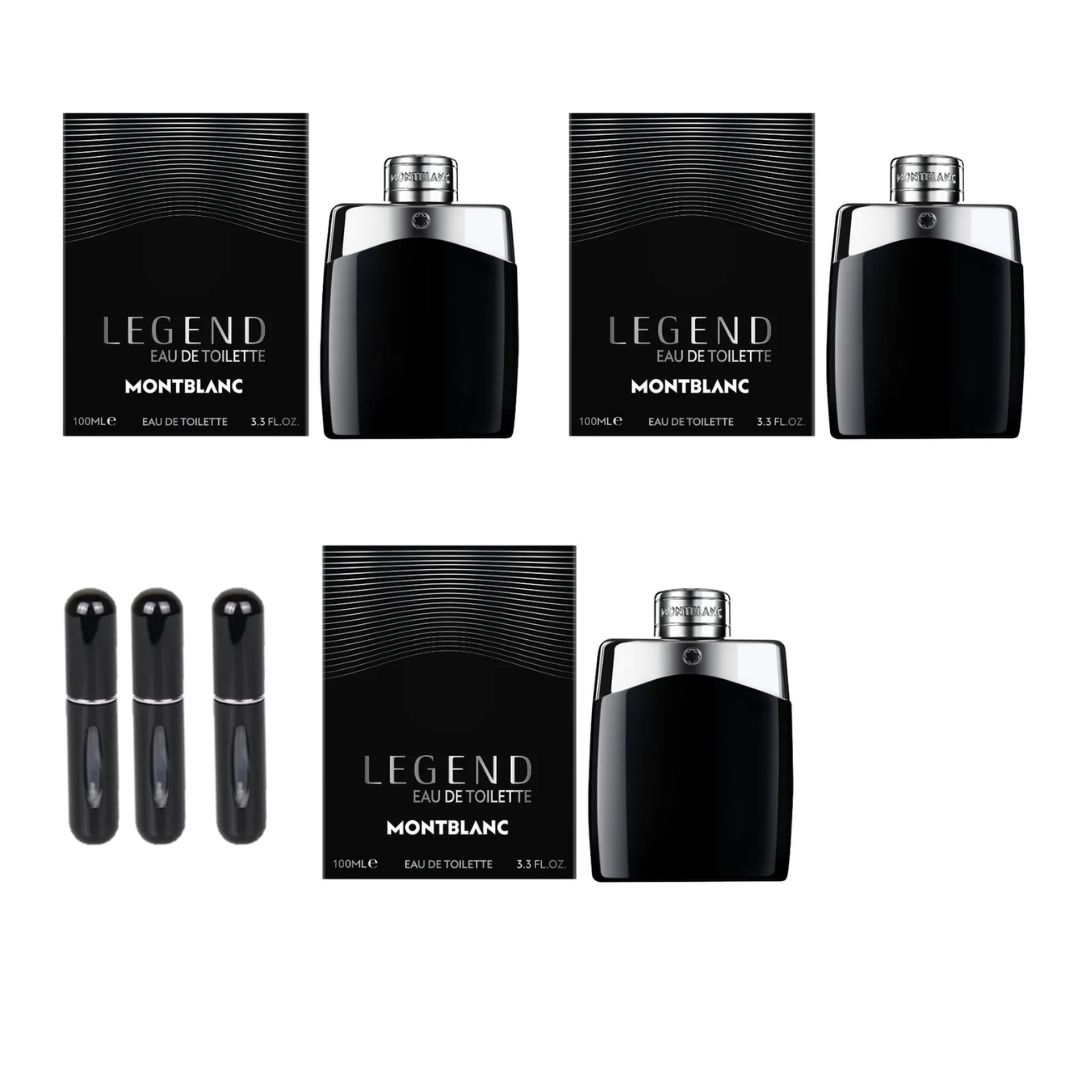 3 MONT BLANC LEGEND+ 3 PERFUMEROS